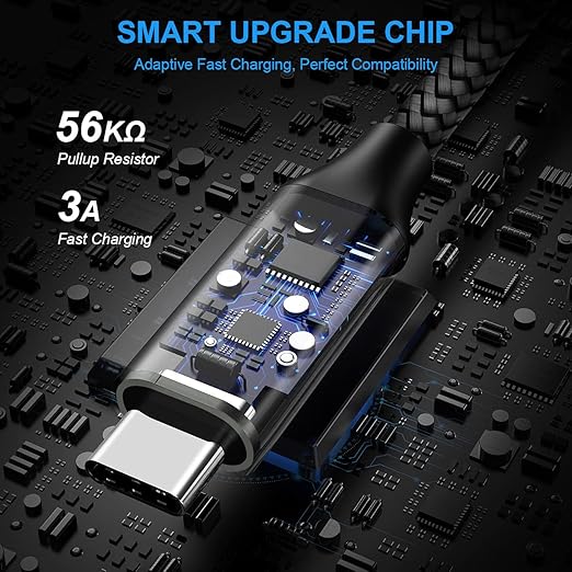 etguuds USB A to USB C Cable 5-Pack (3/3/6/6/10 ft), Fast Charging Type C Charger Cord for iPhone 17 16 15 Pro Max Plus Air, Samsung Galaxy S25 S24 S23 S22 S21 S20 A56 A17 A16, Pixel, Moto G, Gray