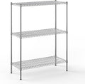 18" Deep x 42" Wide x 54" Height Wire Shelving Kit | 3-Tier | NSF Commercial Storage Rack Unit