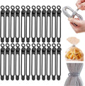 Data Cable Organizer, Silicone Cable Ties Reusable - Elastic Cord Organizer for Electronics, Adjustable Wire Ties for Cable Management,Computer Wires,Phone Charger,Earphone,Home Office (Black, 20PCS)