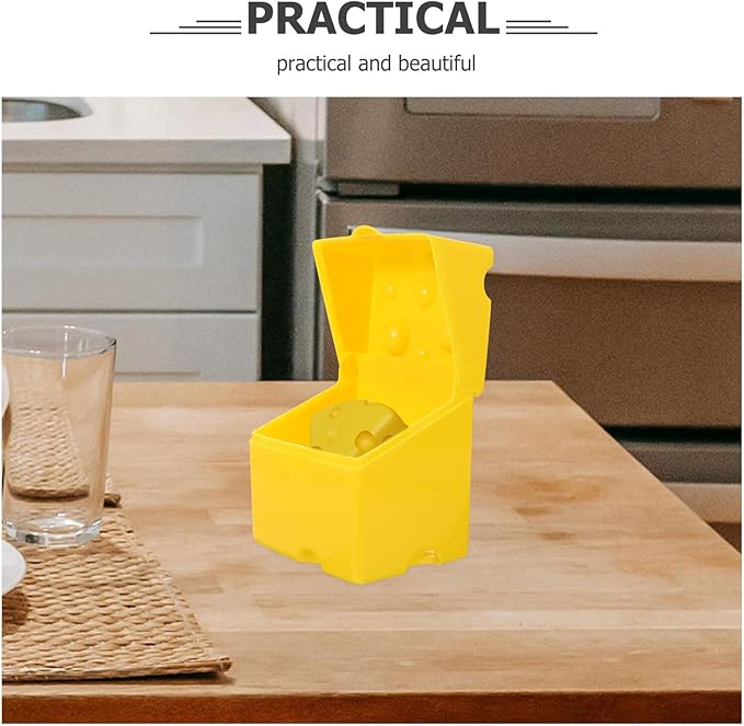 2pcs Slice Cheese Storage Containers with Sealing Lid for Refrigerator Practical Abs Butter and Cheese Keeper Boxes Kitchen Food Storage Bins for Freshness Preservation