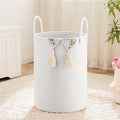 Laundry Basket,Woven Cotton Rope Laundry Hamper,60L for Decorative Storage of Dirty Clothes,Toys and Blankets in Bathroom,Baby Room and Living Room