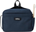 Halfday Sidecar Toiletry Bag | Travel Organizer for Men & Women with Waterproof Pouch, Mesh Pockets, Toothbrush Holder, Hanging Loop (Lightweight, Durable, Water-Resistant), Marine