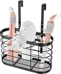 3 in 1 Hair Tool Organizer - Adjustable Height Wall Mounted/Cabinet Door Bathroom Organizer, Under Sink for Hair Dryer, Flat Irons, Curling Wands, Straighteners