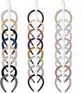 3 Pcs Headband Holder Organizer for Girl Headpiece Hanger Organizer White Hair Hoop Display Hair Accessories Organizers Bedroom College Dorm Decor Vertical Hanging Hairband Storage for Girls Women