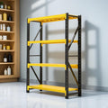 torage Shelves,Garage Shelving Heavy Duty Metal Adjustable Garage Shelves, Shelving Units Industrial Shelving for Warehouse (Yellow and Black, W31.5*D19.7*H63)