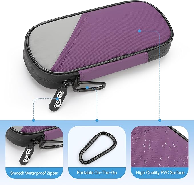 Insulin Travel Case Diabetic with 2 Reusable Ice Packs for Insulin Pen and Other Diabetic Supplies, Insulin Cooler Travel Case for The Daily Life and Trip, Purple with Gray