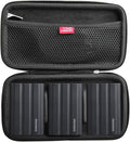 Hermitshell Hard Travel Case for Samsung T7 Shield 2TB / 1TB / 4TB, Portable SSD, USB 3.2 Gen2 External Solid State Drive (Black, Case for 3 Hard Drives)