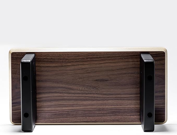 Raico Desk Cockpit Shelf Monitor Stand System Dual Screen Setup Wood Large Desk Accessory Organizer Unit (Walnut, Small | 18.8 Inches)