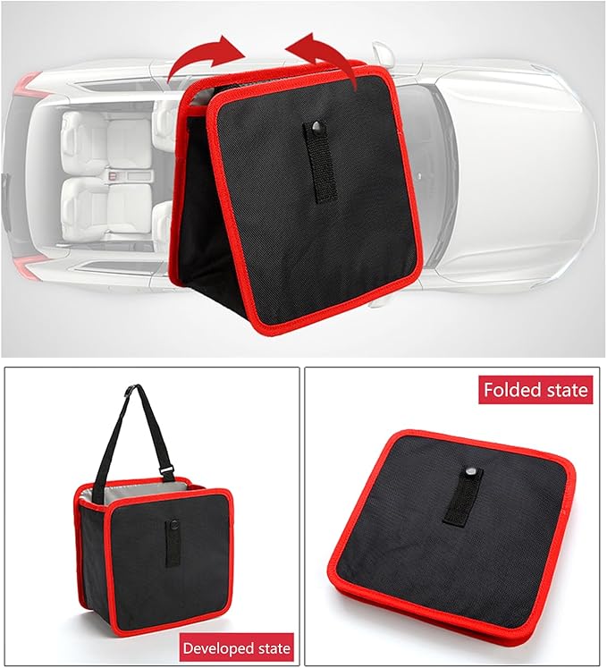 Innovative Gaps Storage Solution Hanging Garbage Holder Garbage Net Bag for A Vehicle Interior