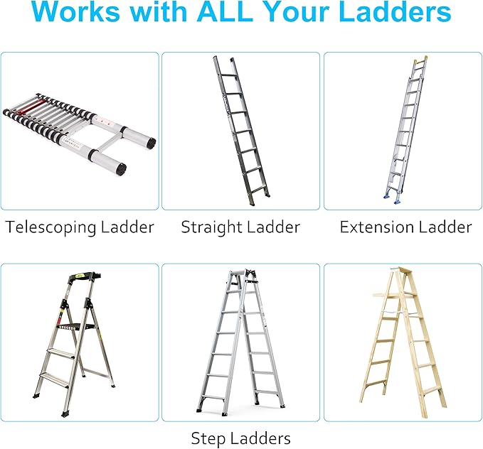 Ceiling Ladder Hoist, Heavy Duty Pulley System for Garage Storage, Ladder Hanger Hold Up to 150 lbs Capacity for Kayak, Cargo Box, Canoe, Bike Lift, Fit 10-18 Foot Ceilings, Black