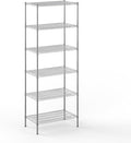 21" Deep x 36" Wide x 96" Height Wire Shelving Kit | 6-Tier | NSF Commercial Storage Rack Unit