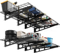 2x6 FT Garage Shelves Wall Mounted - 1600 LBS Heavy Duty Wall Shelf with Adjustable Distance,for Garage,Kitchen Laundry,Shopping Mall and Tool Room,2 Pack