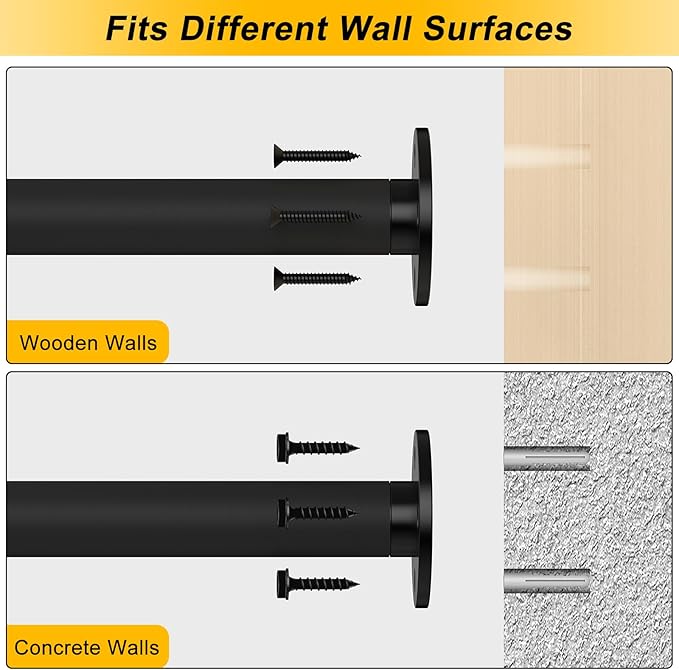 Surfboard Wall Mount or Ceiling Rack, Heavy-Duty Overhead Garage Storage Rack with Sponge Pads, Garage Ceiling Storage Racks for Ladder, Surfboard, Snowboard, Paddle Boards, Holds 100 lbs, Black