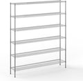 14" Deep x 72" Wide x 86" Height Wire Shelving Kit | 6-Tier | NSF Commercial Storage Rack Unit