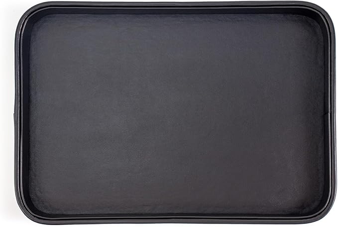 SANQIANWAN Faux Leather Valet Tray for Men Nightstand Bedside Entry Table Tray Catchall Tray for Keys,Wallet,Phone,Watch,Jelwery and Coin Gift for Dad Husband Boyfriend Uncle (Black)