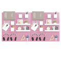 Peg Board Combination Kit, 8 Pegboards with 40 Accessories, Pegboard Wall Organizer for Office, Nursery & Home Storage, Key Holder, 51.2"x25.6" – Nail-Free Installation（Pink）
