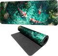 Koi Fish Mouse Pad XXL – Large Japanese Pond Desk Mat with Water Reflection, Extended Non-Slip Gaming Mousepad for Office, Home, Laptop, Workstation, 31.5 x 11.8 in