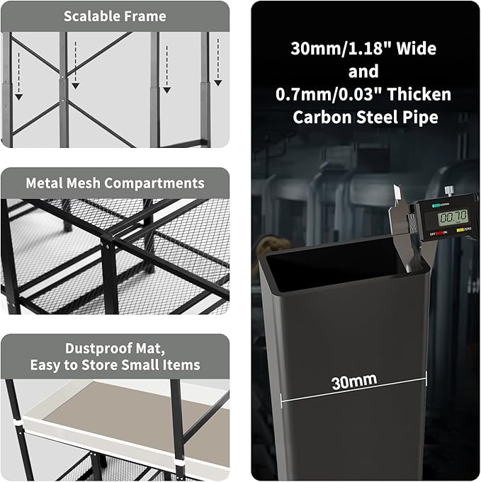 Portable Closet Rack Heavy-Duty Foldable Garment Racks with Cover 1200lbs Enclosed Wardrobe Closet with Independent Area for Hanging Clothes Storaging of Bedding (75in*20in*67in)