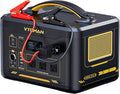 VTOMAN Jump 1800 Portable Power Station with Jumper Cables, 1548Wh LiFePO4 Battery Solar Generator & Car Jump Starter, 1800W 3xAC Outlets, 2xPD 100W Type-C, Large Capacity for Camping Roadside Rescue