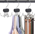 3 Pack Tank Top Hangers, 2025 Upgraded Bra Hanger for Closet Organizer & Storage, 360° Rotating & Foldable Design, Wooden Space-Saving Hanger for Tank Tops, Bras and More (Black)