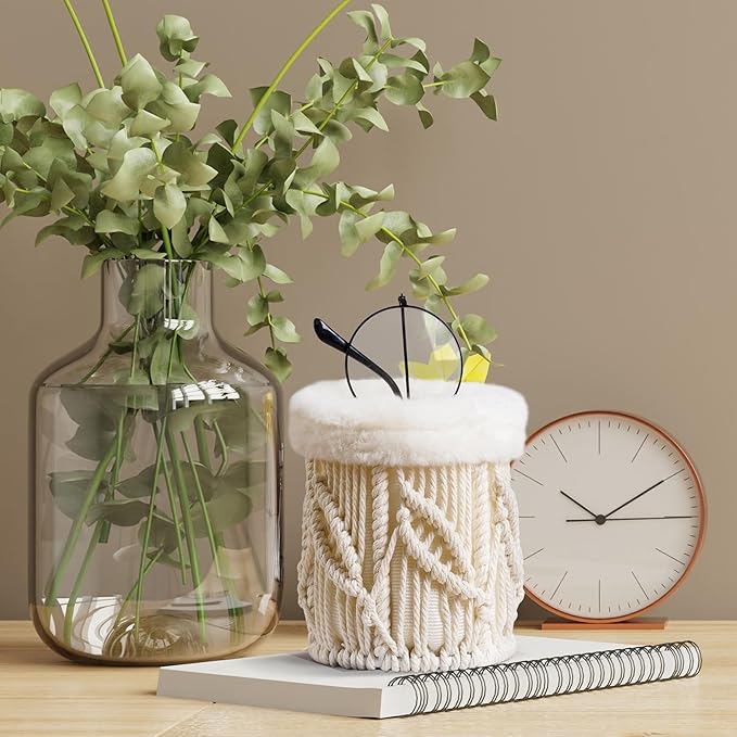 HOSROOME Glasses Holder for Nightstand Boho Decor Eyeglass Holder Stand for Office Desk Organizer