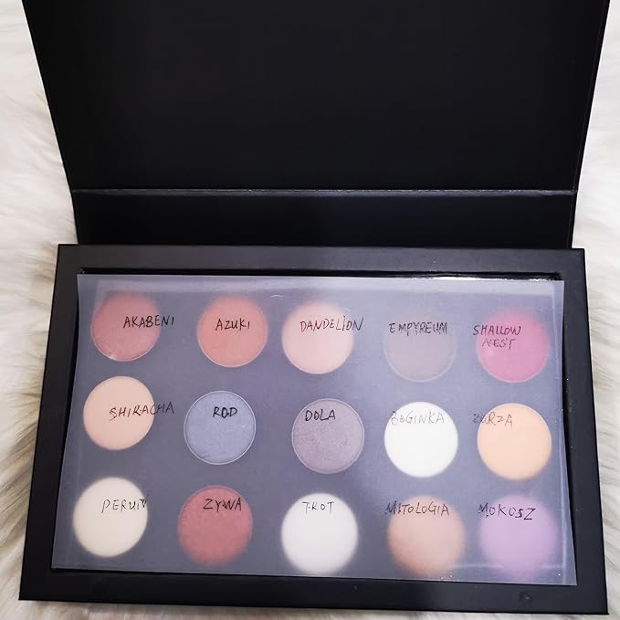 Coosei 4-Layer Book Shaped Magnetic Eyeshadow Palette Empty Makeup Storage Box For Eyeshadow Lipstick Blush Powder extra large big space