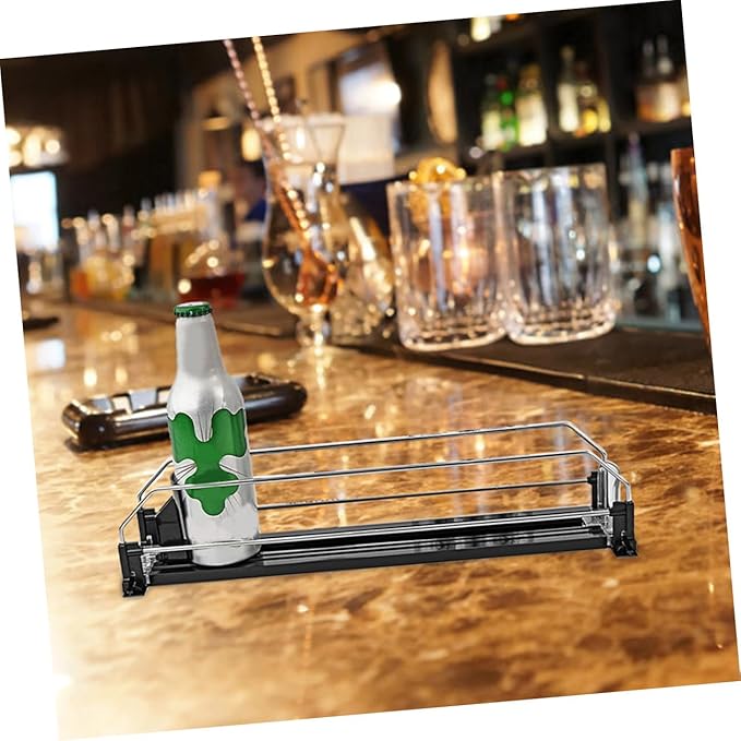 Luxshiny Automatic Pusher Can Dispenser for Fridge Smooth Finish Stable Material Soda Organizer for Refrigerator Beverage Storage Convenient Design