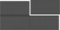 WALMANN Metal Pegboard Panels for Wall Tools Storage Pegboard for Garage, Workbench, Modular Peg Board Tool Organizer Board (Black 12"*24", Pack of 4)