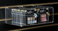 Displays2go Set of 5, Clear Acrylic Bin for Slatwall, Single Compartment, 10" w x 3.75" h x 6.25" d