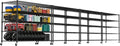 PrimeZone 5 Tier 80.7" Hx55.5 Wx24 D Wire Shelving with Wheels 3000lbs NSF Certified Storage Shelves Heavy Duty Metal Shelf Adjustable Rolling Rack Commercial Garage Restaurant Warehouse Kitchen 4Pcs