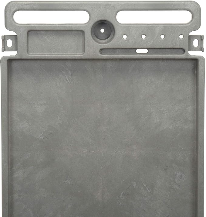Global Industrial Plastic 2 Tray Shelf Service & Utility Cart, 44” x 25-1/2”, 5" Rubber Casters