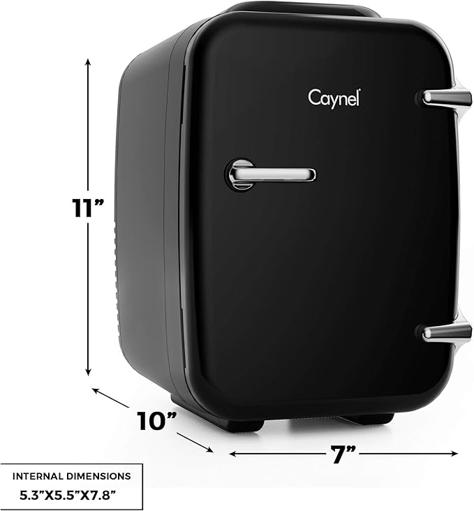 Mini Fridge Portable Thermoelectric 4 Liter Cooler and Warmer for Skincare, Eco Friendly Beauty Fridge For Foods,Medications, Cosmetics, Breast Milk, Medications Home and Travel