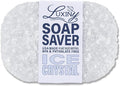 Soap Savers for Bar Soap & Shampoo Bar Holder, American Made by Luxiny, Lifts Soap in Soap Dishes & Shower Soap Holders – Bars & Soap Lasts Longer - Made from Plant Based Material (Ice Crystal)