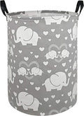 Round Laundry Hamper Storage Basket Laundry Organizer Hamper Storage Bins Clothes and Toys Box Nursery Hamper Gift Basket For Kids with Handles