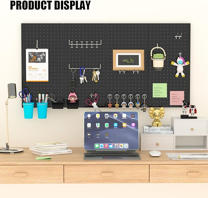157 PCS Extra Thick Pegboard Hook Set, Metal Pegboard Accessory Organizer with Storage Bins and Peg Locks, Fits 1/4 Inch Pegboard Only, Ideal for Tools, Garage and Workshop Storage(Silver)