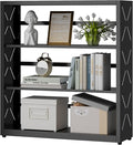 3 Tier Bookcase,Industrial Bookshelf,34" Black Metal Wide Bookshelf with Adjustable Feet and Adjustable Shelves,Home Office Bookcase Shelf Storage Organizer for Living Room、Kitchen