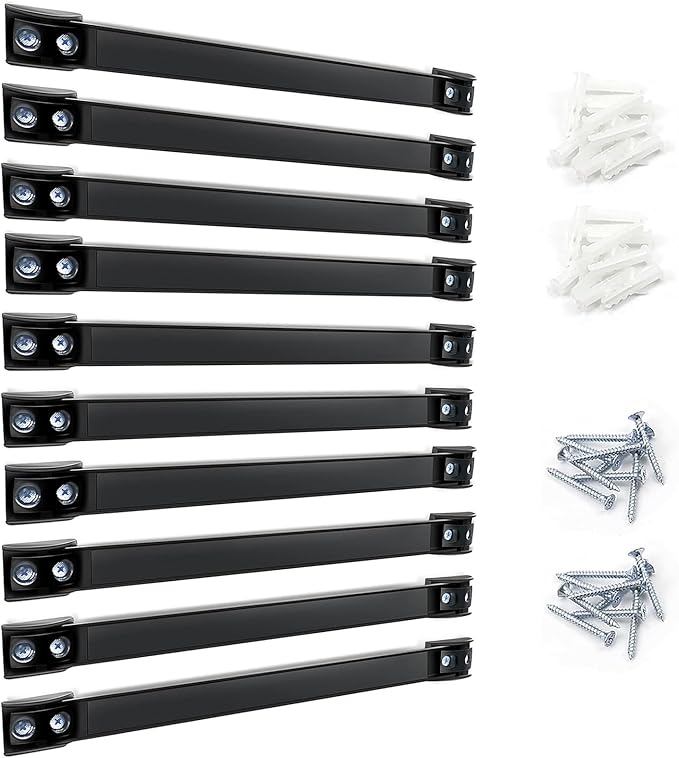 DGSL Magnetic Tool Holder Strip 10 Pack, 16 In Heavy Duty Tool Organizer Magnetic Strip, Tool Magnet Bar For Garage Tool Organization