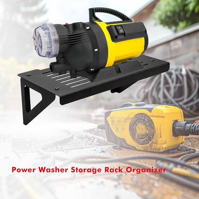 Heavy Duty Metal Pressure Washer Shelf, Garage pressure washer shelf, Power Washer Storage Rack, Good for Restaurant, Kitchen, Laundry, Garage and Utility Room