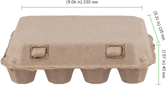60 Pack 12 Count Quail Egg Cartons, Paper Pulp Quail Egg Holders, Bulk Quail Egg Container Boxes for Storage Quail Egg for Market, Family, Refrigerator, Farm
