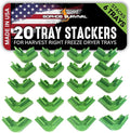 20 Pc Original Tray Stackers for Harvest Right Freeze Dryer Trays – Stacks 6 Trays – Green – Freeze Dryer Machine Accessories – Freeze Dried Food Storage – Made in USA