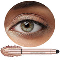 Eyeshadow Stick Makeup, Waterproof Hypoallergenic Long Lasting Cream Eye Shadow Pencil, Highlighter Matte Crayon eyes liner, Glitter Primer Palette Shimmer Eyeliner Pen, Champagne Shimmer