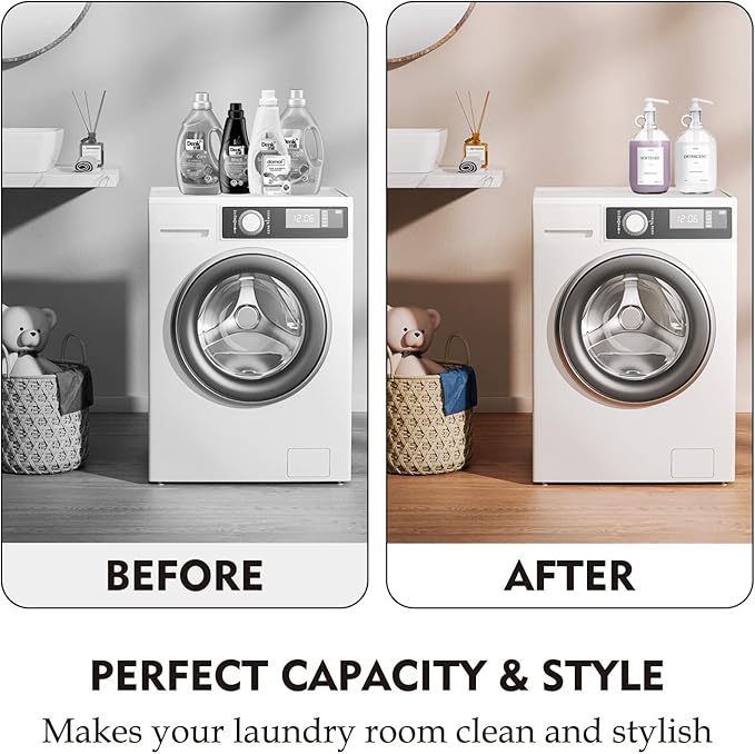 2 Pcs Glass Liquid Laundry Detergent Dispenser, Half Gallon Laundry Soap Dispenser for Laundry Room (64 oz. Each), Laundry Detergent Bottles with Pump Dispenser -Includes Labels, Funnel, Measuring Cup