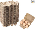40 Pack Egg Cartons Bulk, 2x3 Style Reusable Empty Natural Paper Pulp Egg Cartons, Sturdy Design Egg Holder Containers for Fresh Chicken Eggs