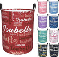 Custom Name Laundry Hamper, Personalized Laundry Baskets with Name for Boys Girls Women Men, Customized Collapsible Dirty Clothes Hamper Easy Storage Gifts for Bedroom Bathroom Living Room