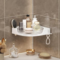360 Rotating Makeup Organizer Spinning Bathroom Organizer 1 Pack Corner Storage Organizer with Hooks for Perfume Lotion Skincare Organizer Countertop Kitchen Storage(Clear)