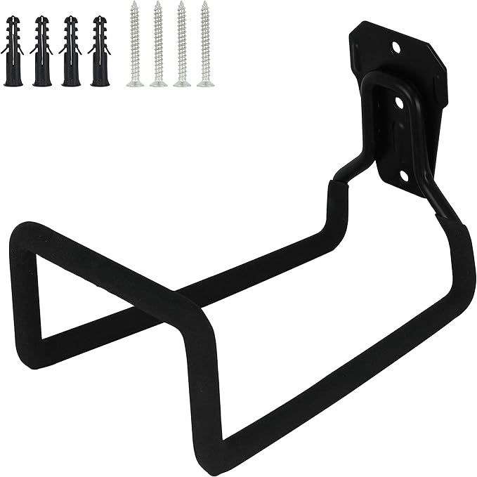 PHYEX Garden Hose Holder Wall Mount, Metal Hanger With Protective Coating, Water Hook for Outside Yard, Fits 50-100 ft Expandable Hoses, Perfect for Garden, Yard, or Outdoor Storage Needs