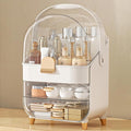 Makeup Organizer Countertop, Skincare Holder Bathroom Counter Organizer, Storage Box Cosmetic Display Cases, Teen Girl Gifts Make up Organizers for Vanity, Dresser (Rose Gold)