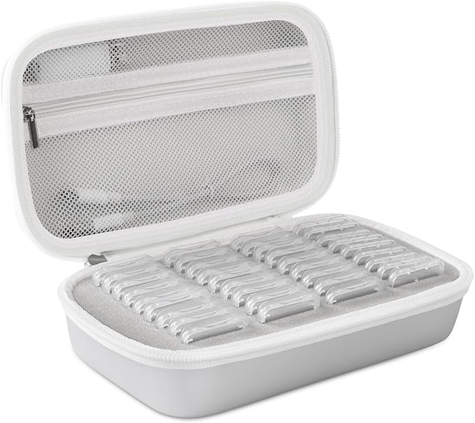 Stukkaze Memory Card Case - Water-Resistant & Anti-Shock 36 Slot Holder, 27 Micro SD & 9 SD/SDHC/SDXC Cards Organizer for Camera - Silver