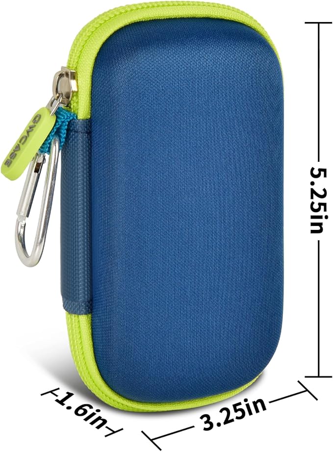 Hard Case Compatible with SanDisk Extreme PRO 500GB 1TB 2TB 4TB Portable External SSD. Carrying Travel Holder for Crucial X8 Solid State Drive (Box Only)-Navy Blue