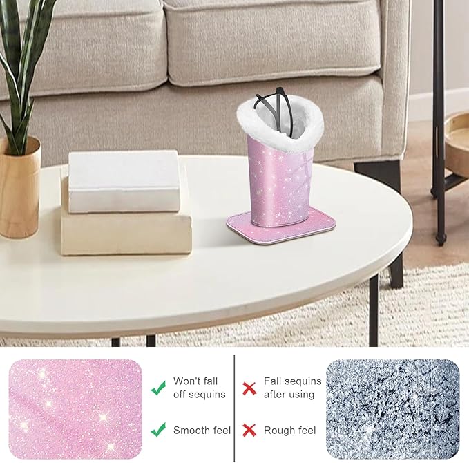 Fintie Plush Lined Eyeglasses Holder, Glasses Stand Case, Anti-scratch Glasses Storage Organizer for Desk, Nightstand, Office